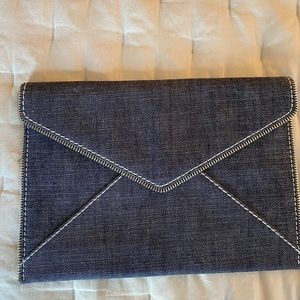 REBECCA MINKOFF Denim Envelope Clutch